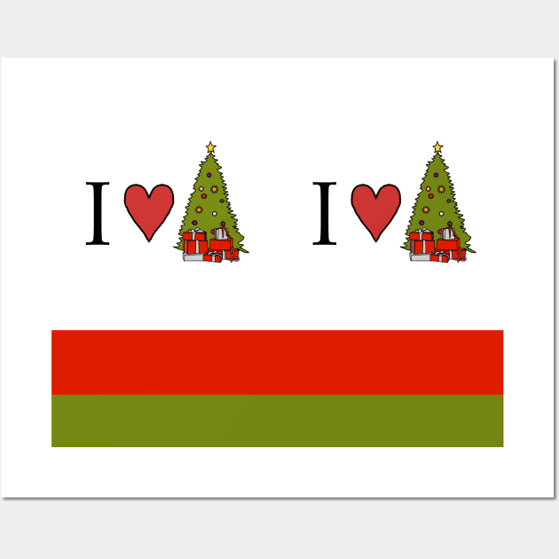 Love Christmas Wall Art by ellenhenryart